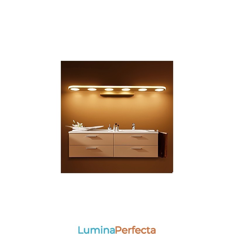 Contemporan modern integrat pentru iluminat de baie de perete