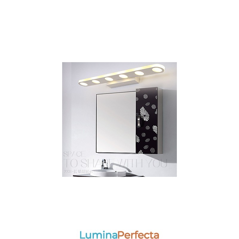 Contemporan modern integrat pentru iluminat de baie de perete