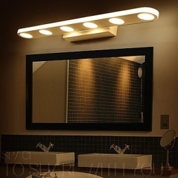 Contemporan modern integrat pentru iluminat de baie de perete