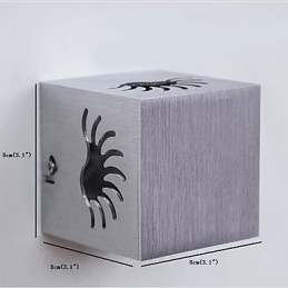 Lampă de perete modernă din aluminiu cu montare încadrată Decorează lumini de perete