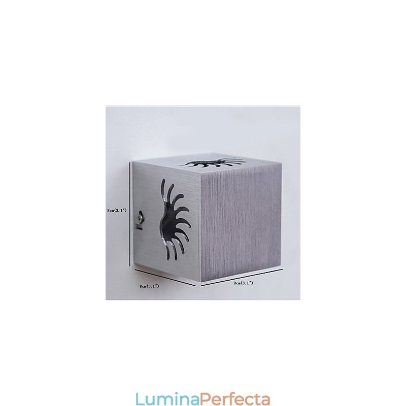 Lampă de perete modernă din aluminiu cu montare încadrată Decorează lumini de perete