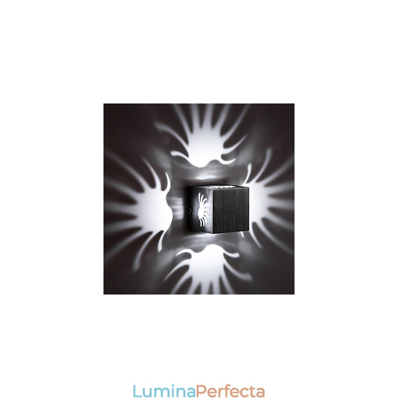 Lampă de perete modernă din aluminiu cu montare încadrată Decorează lumini de perete