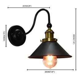 Aplice Aplice Perete Perete Fier Lampă Dumb Neagră Lightsaber Lampă Pe Perete