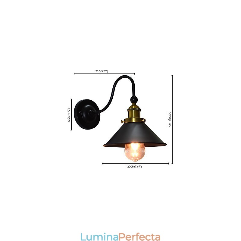 Aplice Aplice Perete Perete Fier Lampă Dumb Neagră Lightsaber Lampă Pe Perete