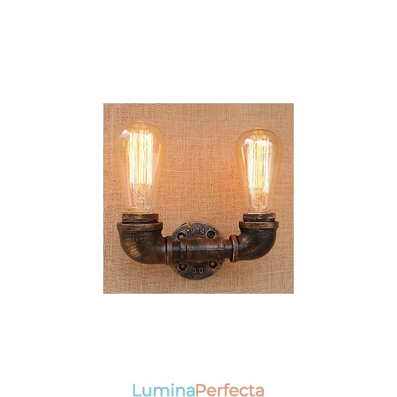 Caracteristică de pictură retro country pentru stil mini aplice de perete cu lumină ambientală