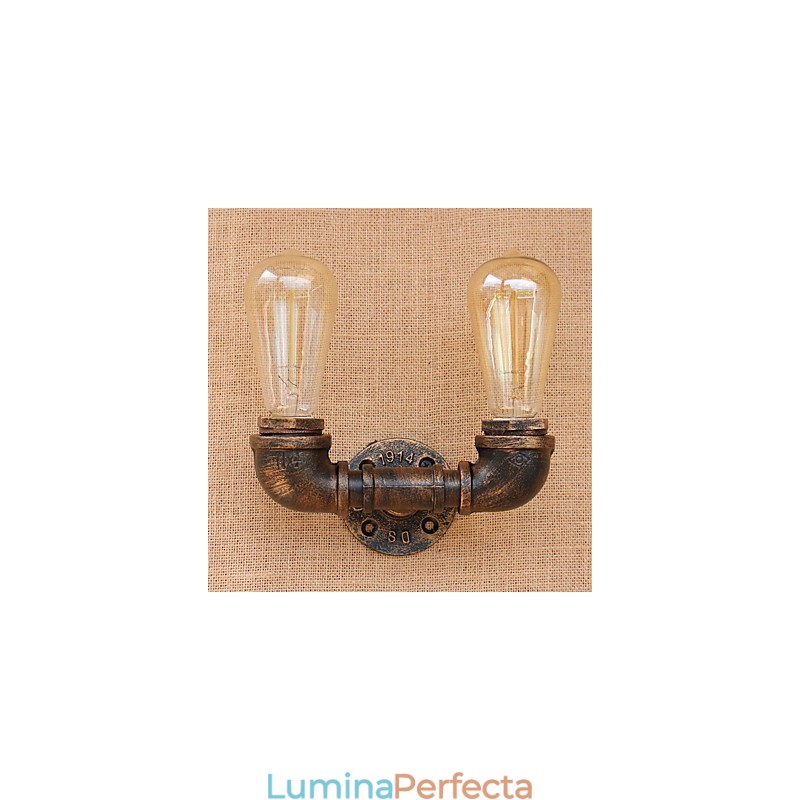 Caracteristică de pictură retro country pentru stil mini aplice de perete cu lumină ambientală