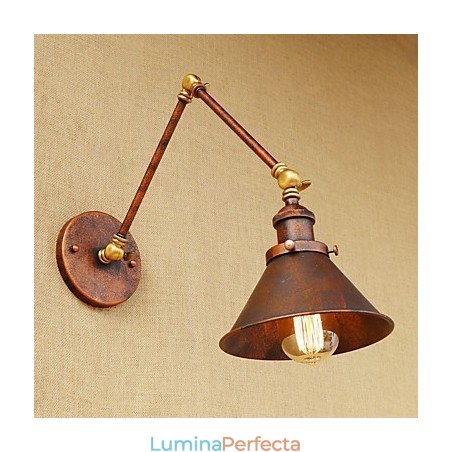 Lampă de perete din alamă, de epocă, industrială, de perete, iluminat pentru casă, decor interior, aplice de perete