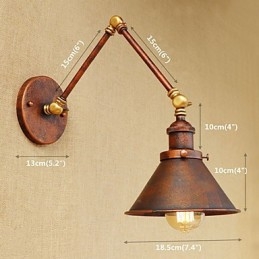 Lampă de perete din alamă, de epocă, industrială, de perete, iluminat pentru casă, decor interior, aplice de perete
