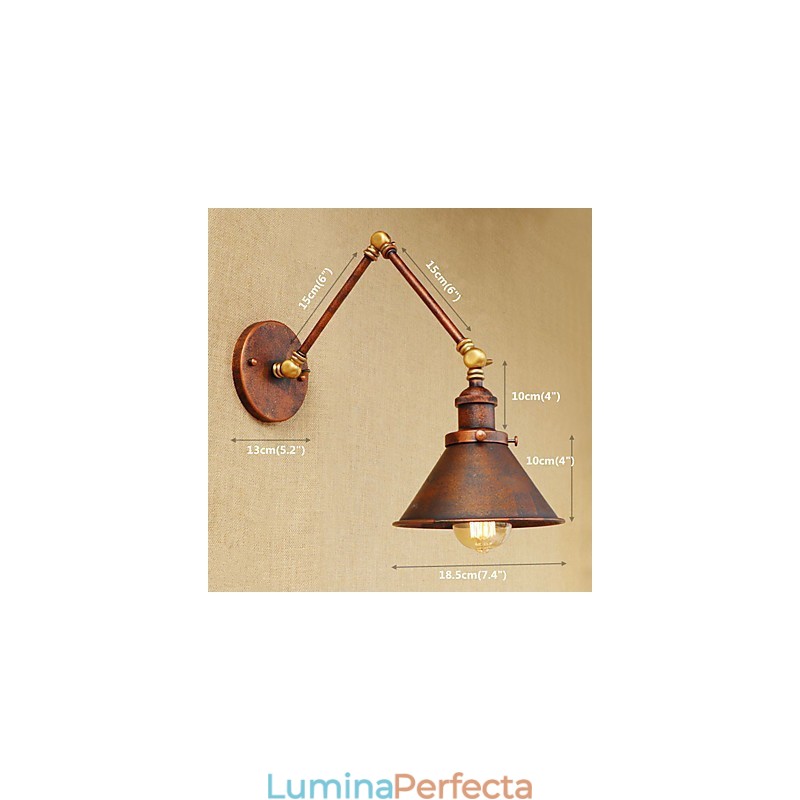 Lampă de perete din alamă, de epocă, industrială, de perete, iluminat pentru casă, decor interior, aplice de perete