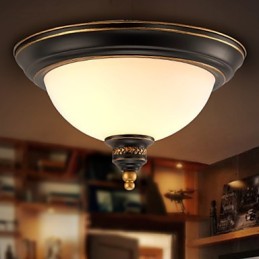 Plafoniere Pastorale Simple Bronz Phnom Penh Țară Americană Lampă de Plafon Europeană