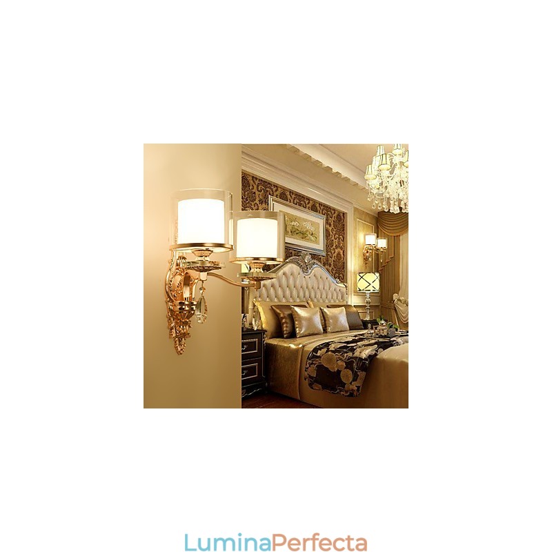 Funcție galvanizată modernă și contemporană pentru protecția ochilor Lumină ambientală Aplice de perete Lampă de perete