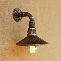 Caracteristică de pictură retro rustic Lodge Country pentru aplice de perete cu lumină ambientală în stil mini