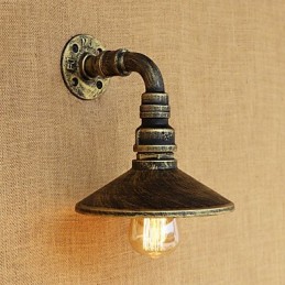 Caracteristică de pictură retro rustic Lodge Country pentru aplice de perete cu lumină ambientală în stil mini