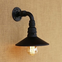 Caracteristică de pictură retro rustic Lodge Country pentru aplice de perete cu lumină ambientală în stil mini