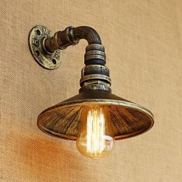 Caracteristică de pictură retro rustic Lodge Country pentru aplice de perete cu lumină ambientală în stil mini
