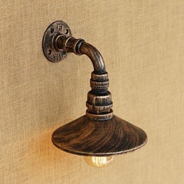 Caracteristică de pictură retro rustic Lodge Country pentru aplice de perete cu lumină ambientală în stil mini