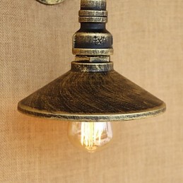 Caracteristică de pictură retro rustic Lodge Country pentru aplice de perete cu lumină ambientală în stil mini