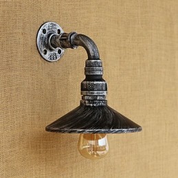 Caracteristică de pictură retro rustic Lodge Country pentru aplice de perete cu lumină ambientală în stil mini