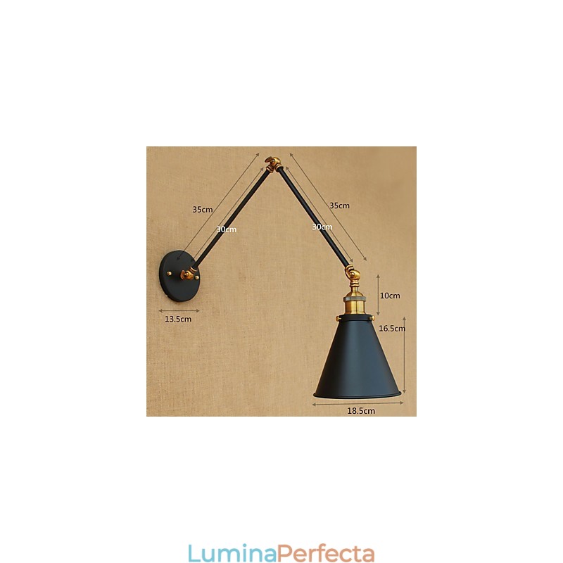 Rustic Lodge Country Painting Caracteristică pentru lumini ambientale cu braț oscilant Lumini cu braț oscilant