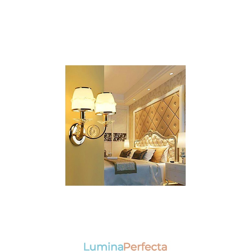 Caracteristică modernă și contemporană galvanizată pentru protecția ochilor cu braț oscilant de cristal. Lumină ambientală