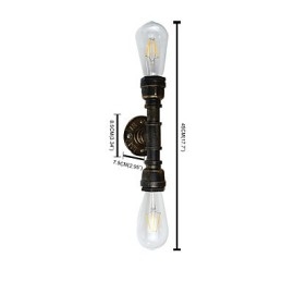 Rustic Lodge Tradițional clasic din alamă antică Caracteristică pentru lumină ambientală Aplice de perete Applique