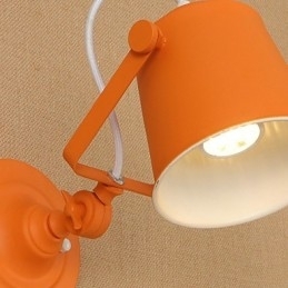 Aplică de perete din oțel vopsit Dumb Black American Coffee Decoration Lumină de perete retro Lampă cu sabie de lumină pe perete