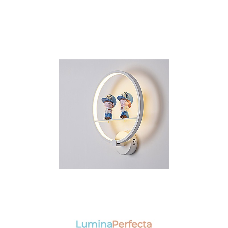 Noul dormitor de hotel Lampă de noptieră Aplic din aluminiu Pereți moderni minimalisti Lumini pentru culoar Lampă decorativă Lămpi pentru cameră pentru copii