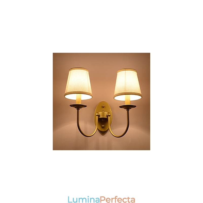 Rustic Lodge Pictură simplă de epocă Caracteristică lumină ambientală Aplice de perete Aplice