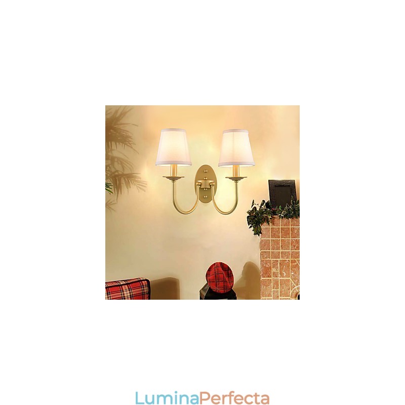 Rustic Lodge Pictură simplă de epocă Caracteristică lumină ambientală Aplice de perete Aplice