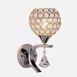 Max Crystal Modern Contemporan Electroplated Caracteristică pentru lumina ambientală de cristal Aplice de perete Applique