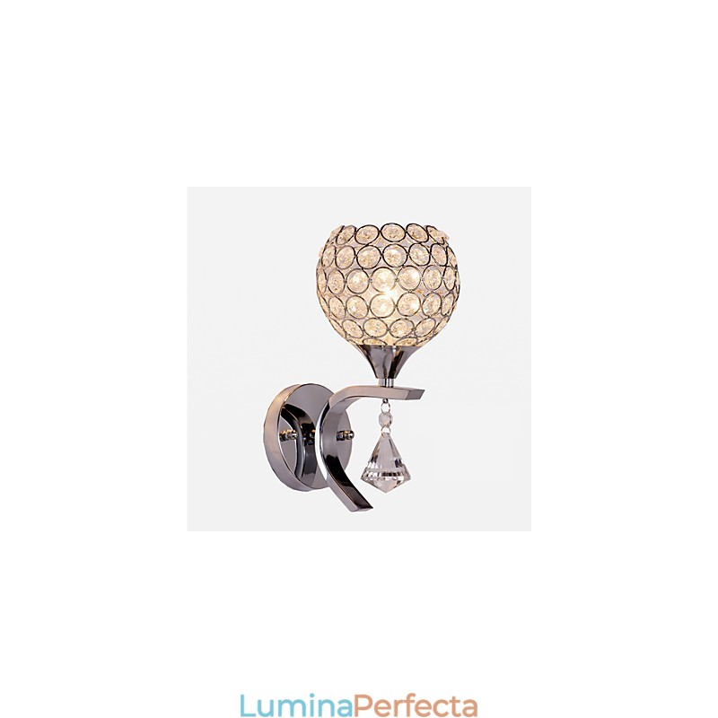 Max Crystal Modern Contemporan Electroplated Caracteristică pentru lumina ambientală de cristal Aplice de perete Applique