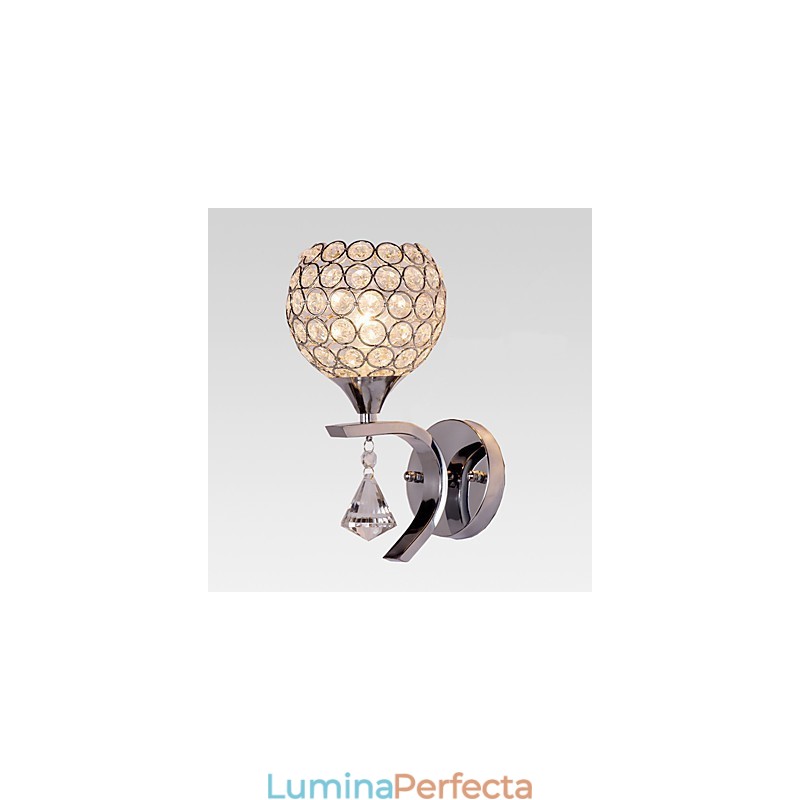 Max Crystal Modern Contemporan Electroplated Caracteristică pentru lumina ambientală de cristal Aplice de perete Applique