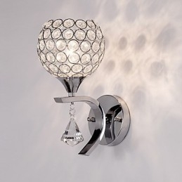 Max Crystal Modern Contemporan Electroplated Caracteristică pentru lumina ambientală de cristal Aplice de perete Applique