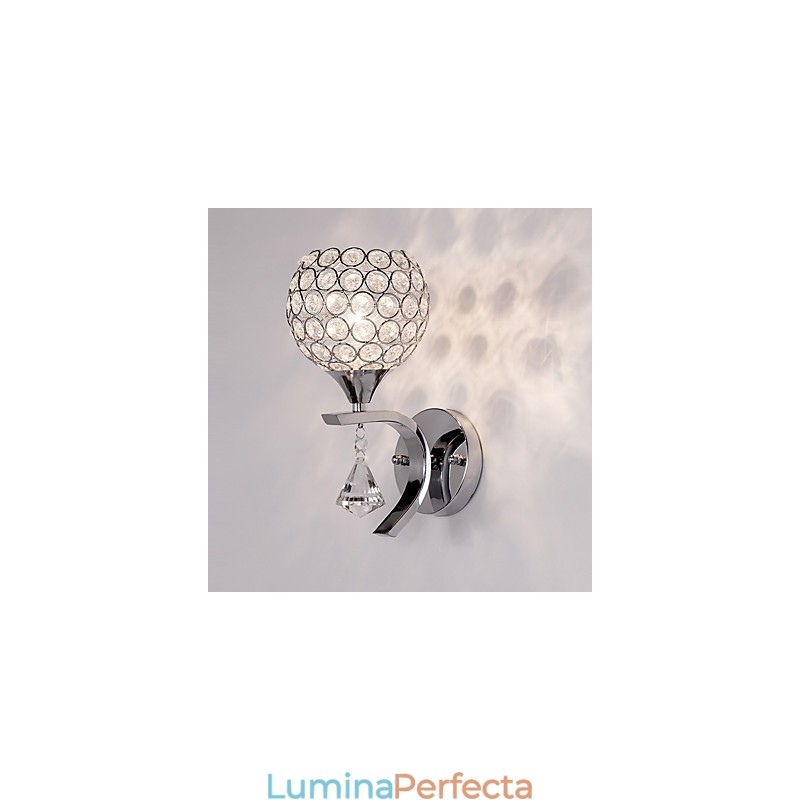 Max Crystal Modern Contemporan Electroplated Caracteristică pentru lumina ambientală de cristal Aplice de perete Applique