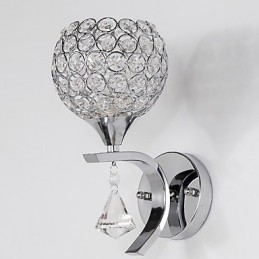 Max Crystal Modern Contemporan Electroplated Caracteristică pentru lumina ambientală de cristal Aplice de perete Applique