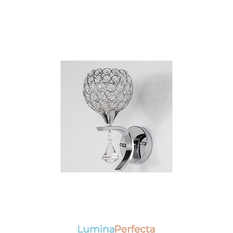Max Crystal Modern Contemporan Electroplated Caracteristică pentru lumina ambientală de cristal Aplice de perete Applique