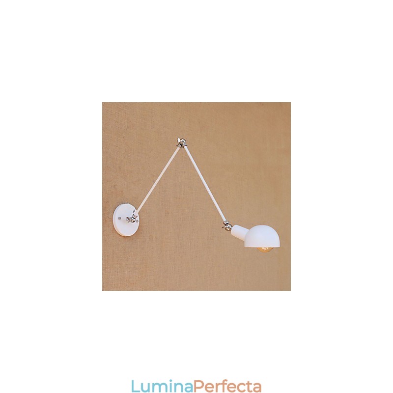 Caracteristică simplă de pictură rustică de epocă pentru protecția ochilor cu braț oscilant în stil mini Aplice de perete cu lumină ambientală