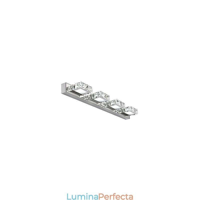 Lumină pentru Toaletă Baie Oglindă Machiaj Cristal 4 lumini Iluminat Dormitor Baie