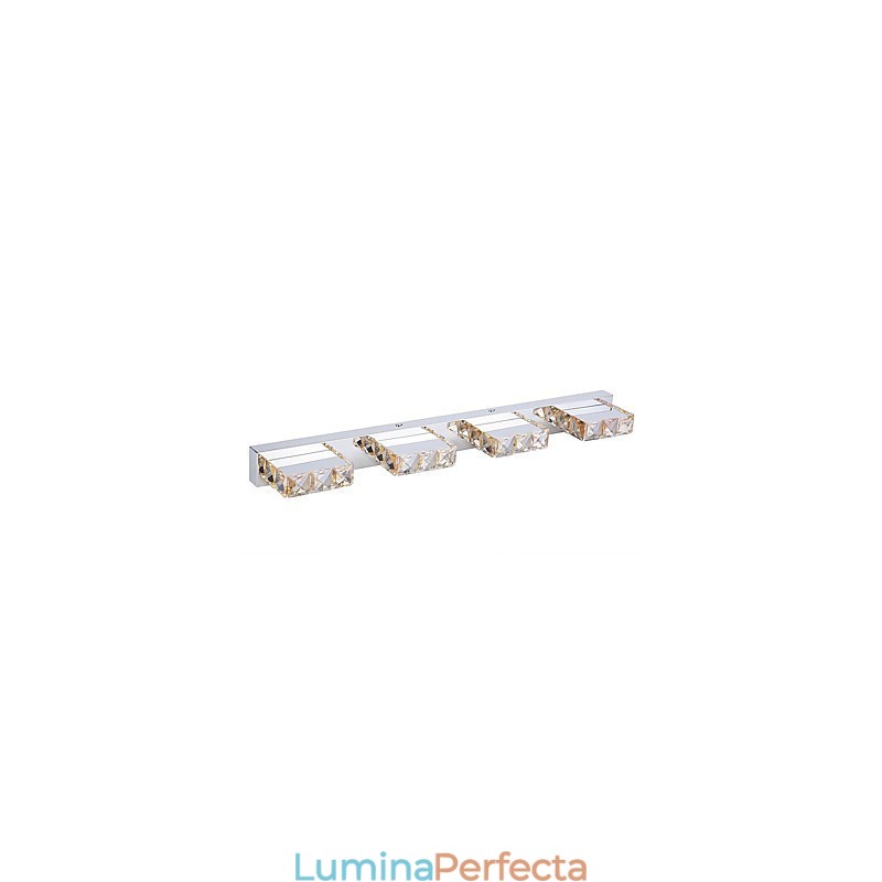Lumină pentru Toaletă Baie Oglindă Machiaj Cristal 4 lumini Iluminat Dormitor Baie