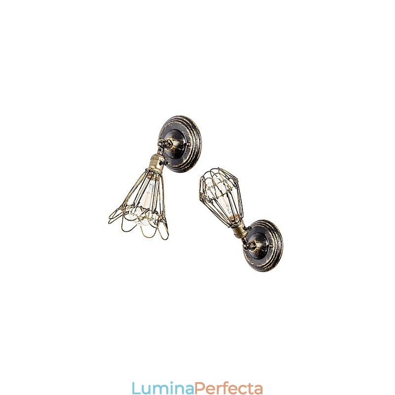 Aplice de perete, vintage, pentru interior, cu unghi reglabil, din metal