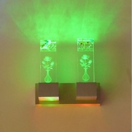Caracteristică de noutate multicoloră pentru stil mini aplice de perete cu lumină ambientală