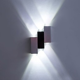 Caracteristică modernă și contemporană periată pentru lumină ambientală. Aplique de perete cu montare încasată