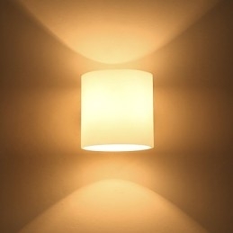 Caracteristică de țară noutate pentru protecția ochilor în stil mini Aplice de perete Applique de perete Lampă de noptieră din lemn din busteni