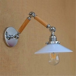 Rustic Lodge Country Chrome Caracteristică pentru braț oscilant Lumină ambientală braț oscilant