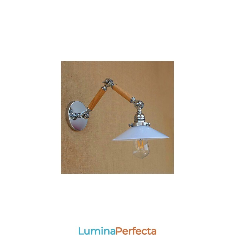 Rustic Lodge Country Chrome Caracteristică pentru braț oscilant Lumină ambientală braț oscilant