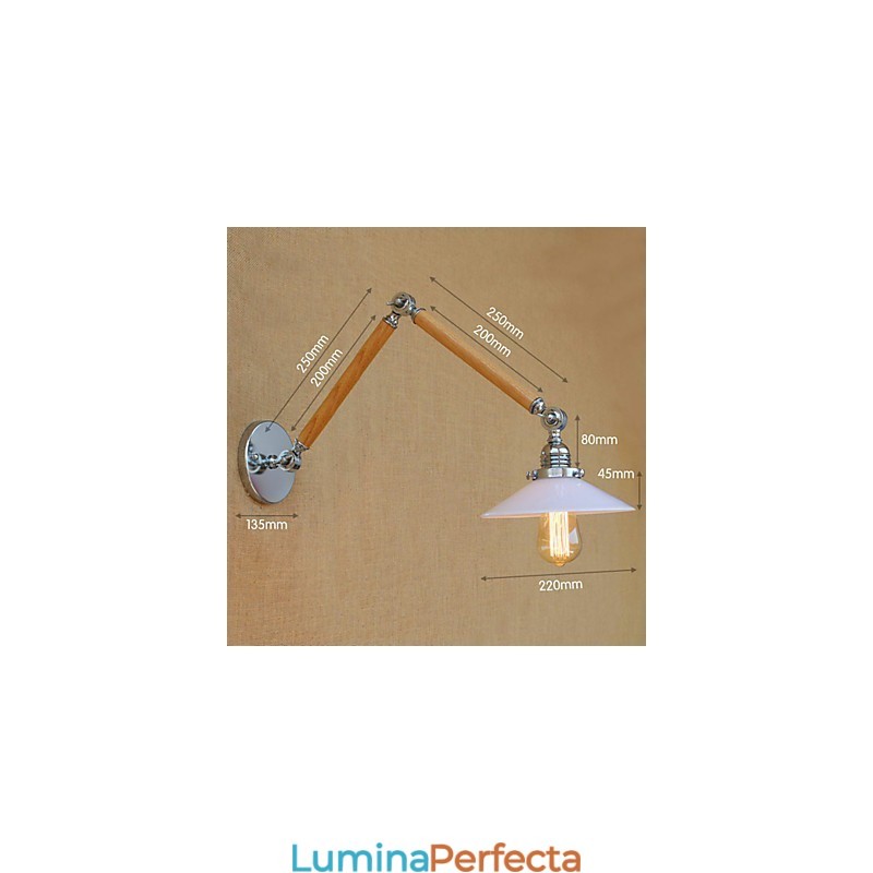Rustic Lodge Country Chrome Caracteristică pentru braț oscilant Lumină ambientală braț oscilant
