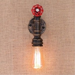 Nostalgia Țeavă de apă simplă Lampă decorativă de perete mică