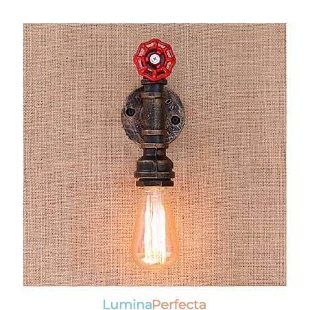Nostalgia Țeavă de apă simplă Lampă decorativă de perete mică Nostalgia Țeavă de apă simplă Lampă decorativă de perete mică