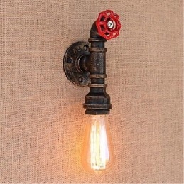 Nostalgia Țeavă de apă simplă Lampă decorativă de perete mică