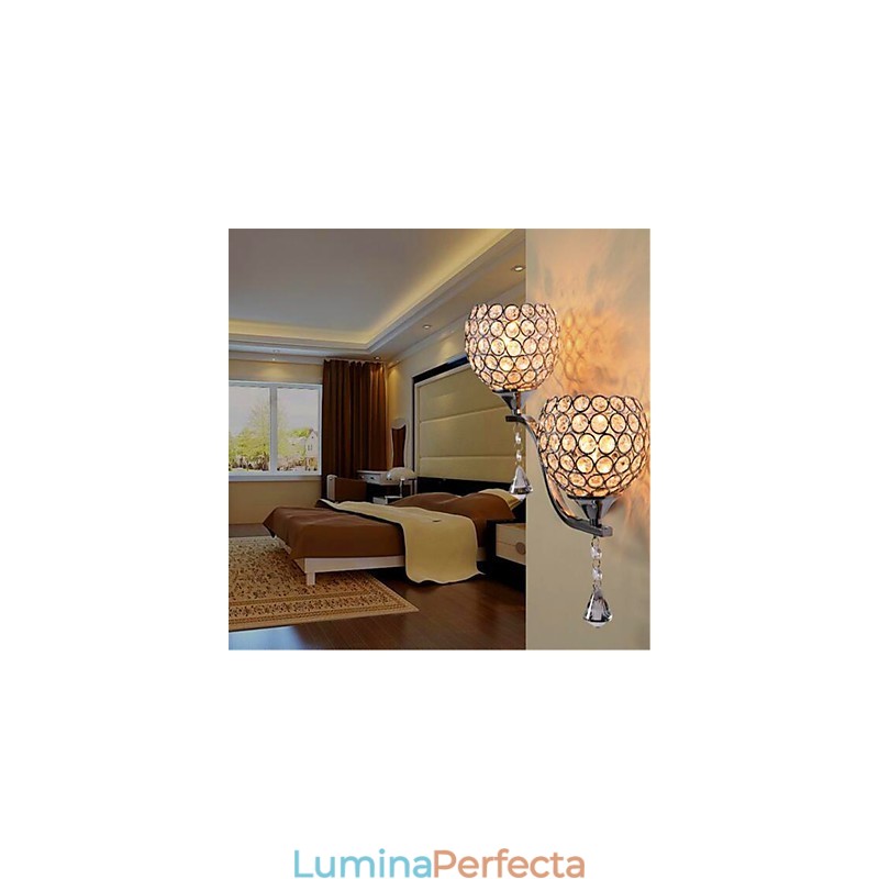 Modern Minimalist Living Corridor Coridor Lampă de Perete Cristal